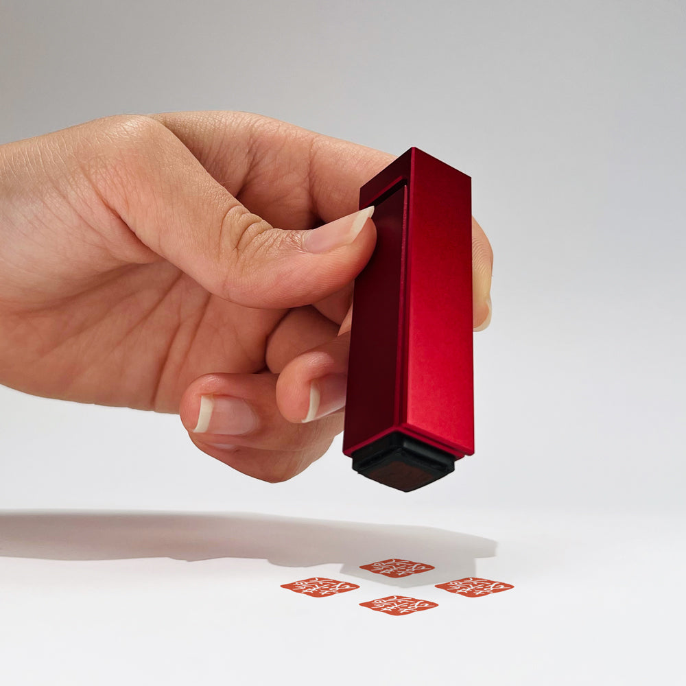 寶石紅「轉轉印!」連續印 + 頸掛繩