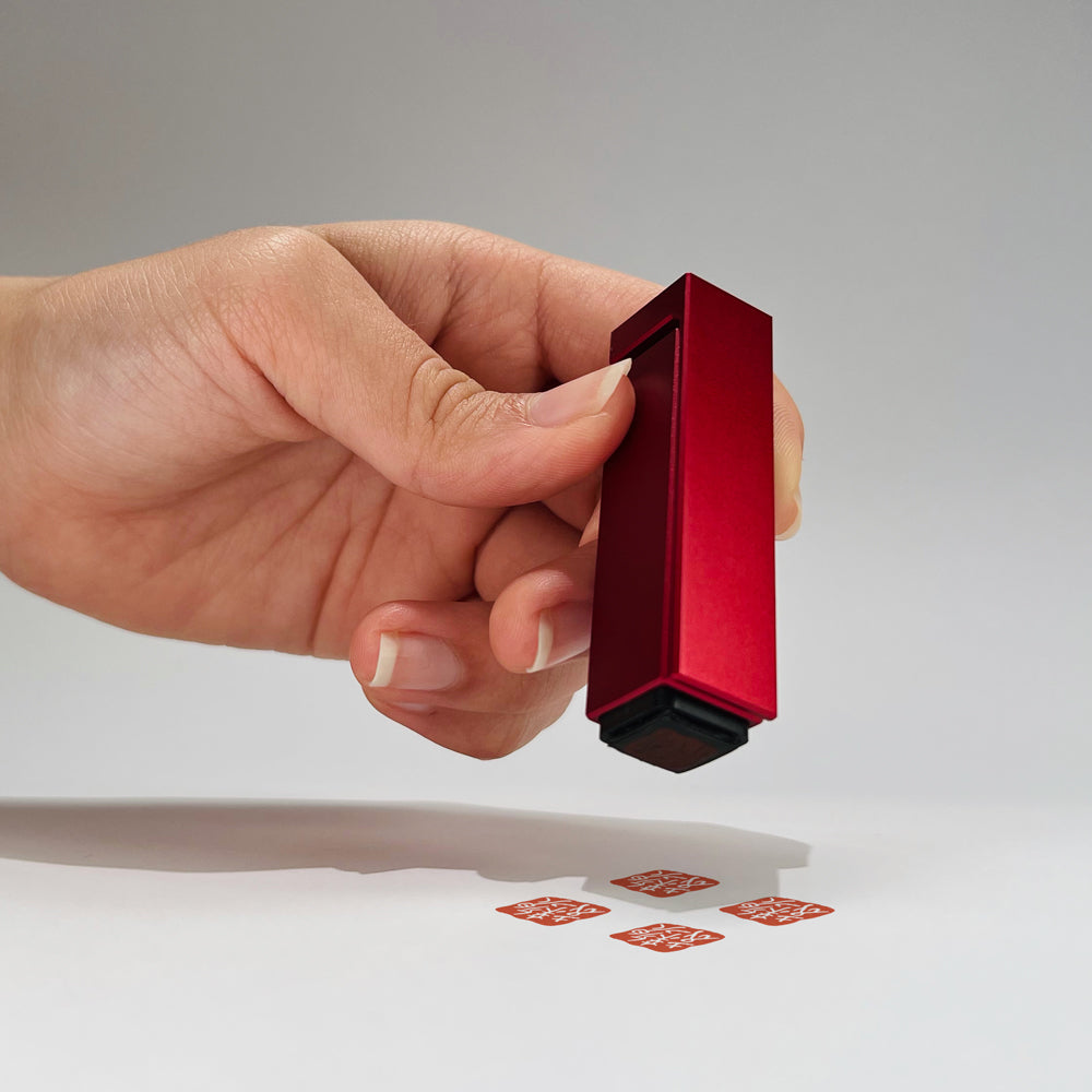 寶石紅「轉轉印!」連續印 + 頸掛繩